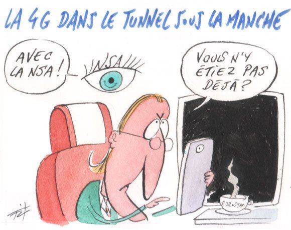 Dessin: Couverture 3G/4G dans Eurotunnel fin 2014